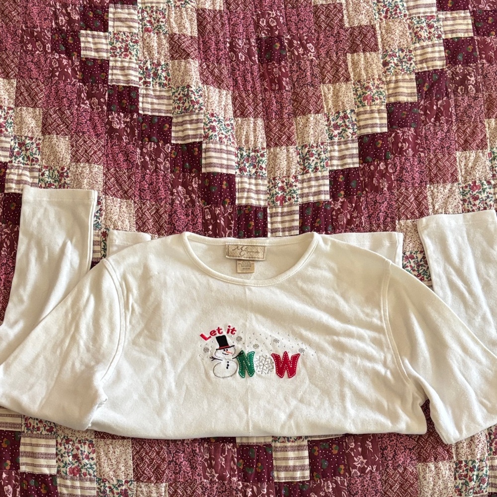 Festive top for women, size medium